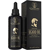 Aceite para Barba ORGÁNICO 3 VECES MAYOR 100ml - Cuidado de la Cara y la Barba con Aceite de Almendra- Jojoba y Argán…